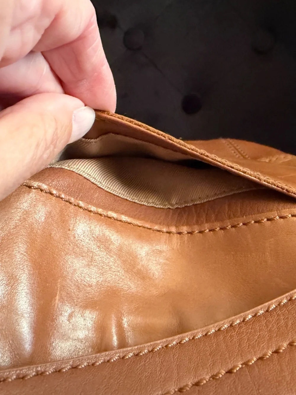 The Sak Tan Leather De Young Hobo Tobacco Floral